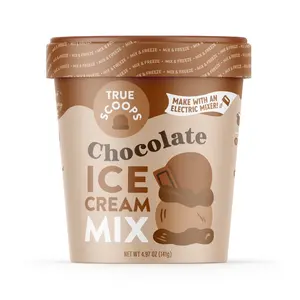 True Scoops Chocolate Ice Cream Mix - Made with Real Cocoa, the perfect ice cream snack!