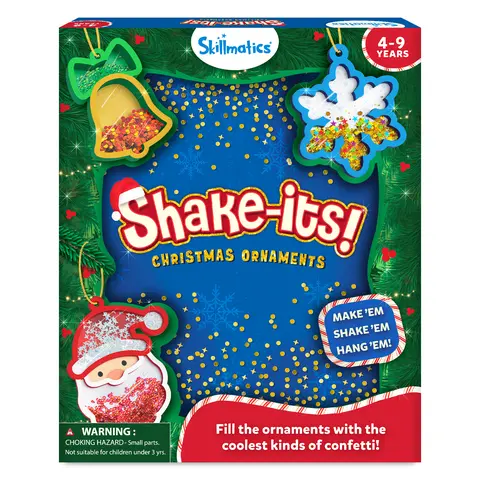 Skillmatics Art & Craft Activity - Shake-its, DIY Glitter Craft Kit with Keychains, Fun & Creative Travel Toys, Party Favors & Birthday Gifts for Girls & Boys Ages 4 to 9