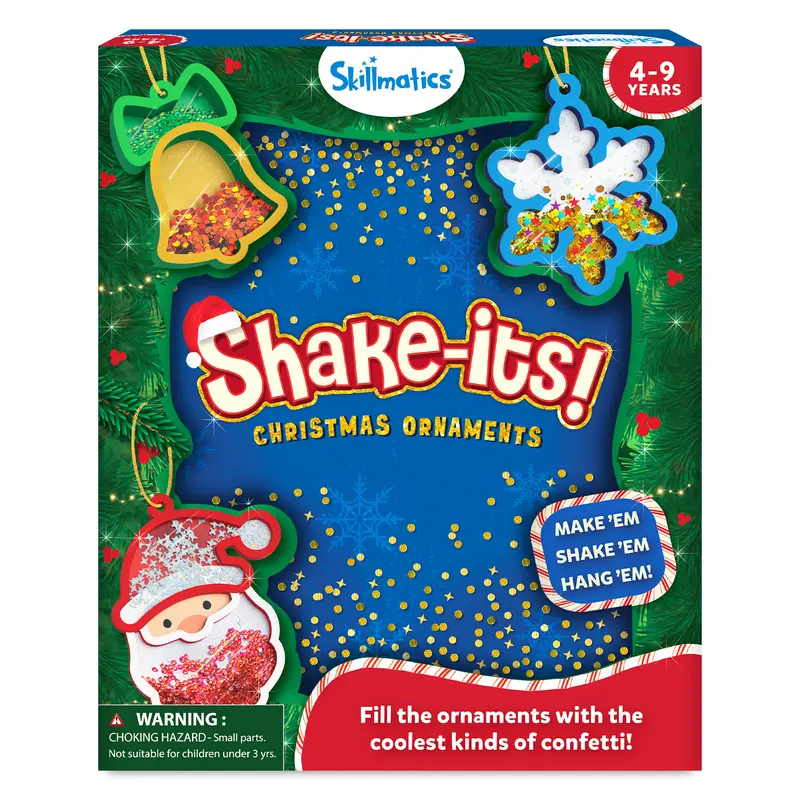 Skillmatics Art & Craft Activity - Shake-its, DIY Glitter Craft Kit with Keychains, Fun & Creative Travel Toys, Party Favors & Birthday Gifts for Girls & Boys Ages 4 to 9