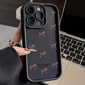 Beautiful Bow Ribbon Phone cases Case Compatible with For iPhone 17 Pro Max 16 16e 15 14 Plus 13 12 Mini 11 Air X XS Pattern TPU Lens Protection Durable Soft Cover Gift 2D printing