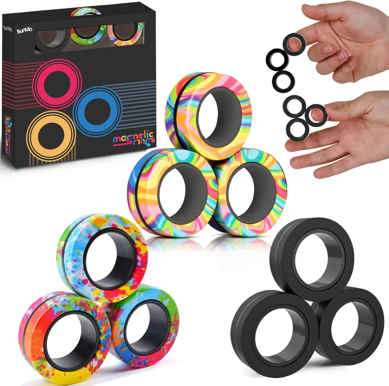 Magnetic Fidget Rings Sensory Stress Reliever