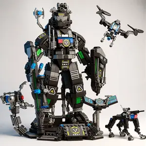 1599pcs Special Forces Mecha Building Block Toy, High Difficulty Model for Adults, Desktop Decoration, Perfect Halloween Christmas Gift