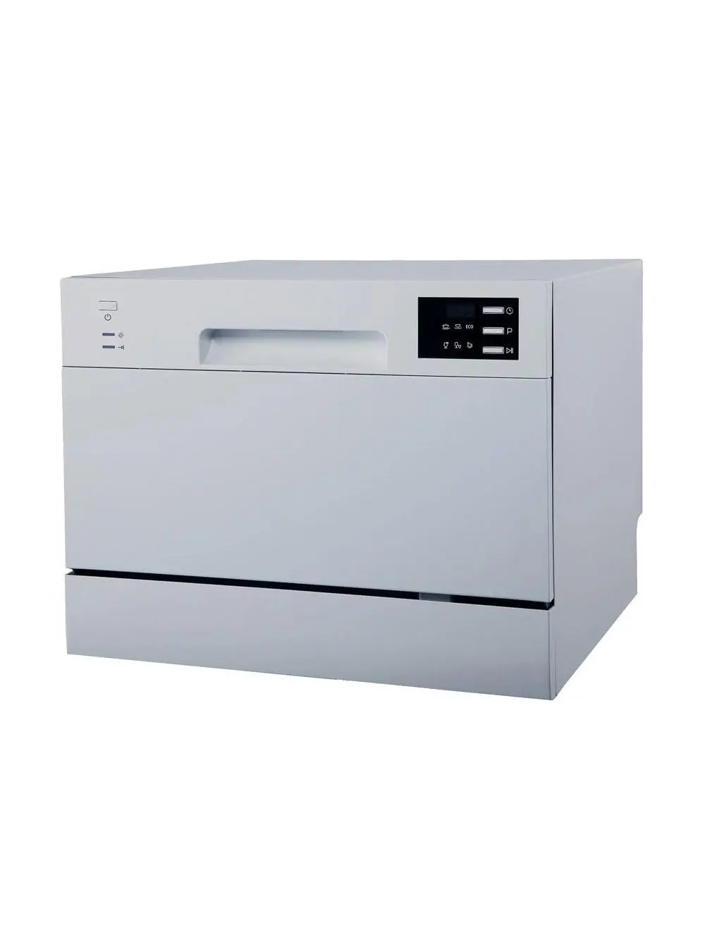 212 MAIN Compact Energy Star Countertop Dishwasher - Delay Start Function, LED Display, Silver Finish