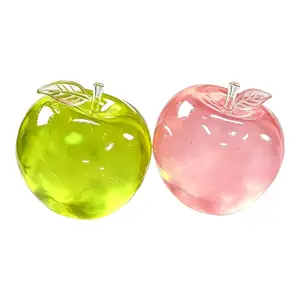 Apple Squishy Toys 2-Pack, Round, Soft Squeeze Stress Relief Set for Adults & Kids, Super Slow Rising Mochi Sensory Toy, Sensory Stress Reliever, Anxiety Calming Fidget Pack, Birthday Party Idea for Children, Decompression Squeeze