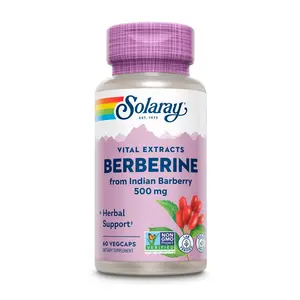 Solaray Berberine 500mg Health & Nutrition Wellness Supplement, Vitamins & Minerals Support Formula