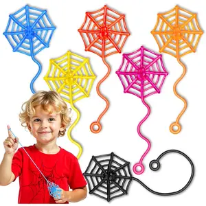 30 Pcs Sticky Spider Web Sticky Hands for Kids Bulk Halloween Party Favors Decorations,Spider Webs for Classroom Prizes,End of The Year Gifts Goodie Bags Stuffers Pinata Stuffers for Boys Girl