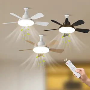 Inverter Ceiling Fan Light Remote Control, 24 Inch Fan Lamp, 3 Speed Adjustable Wind, Cooling Lighting, Indoor Lighting Fixture