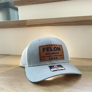 American Authentic Leather Patch Richardson Hat