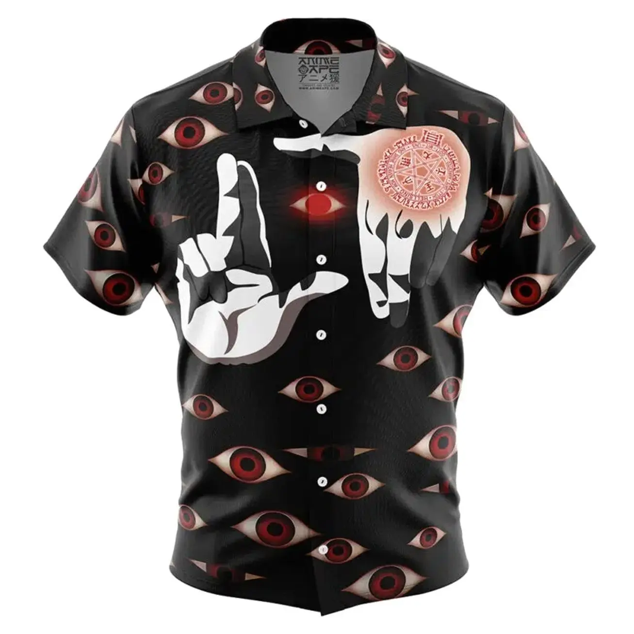 Alucard Eyes Hellsing Button Up Hawaiian Shirt Gift For Family, Friends and Fans