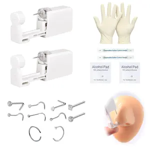 OLDT Nose Stud Set with Jewelry Accessories, 2mm CZ Nose Stud, Includes 10 Extra Studs, Hypoallergenic for Women