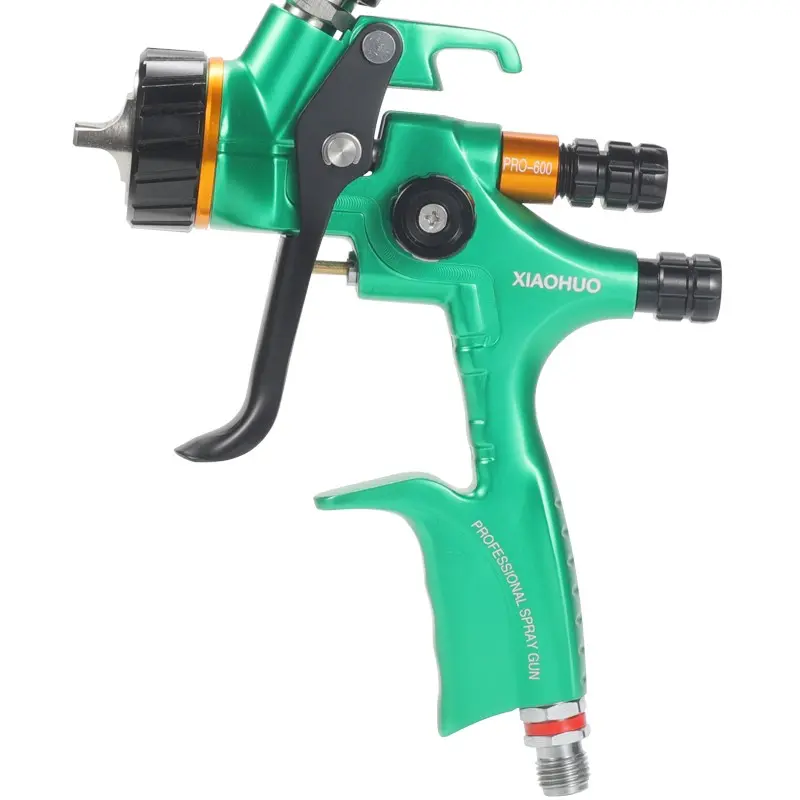 New Pro-600 Limited Edition Hvlp Automatic Spray Gun, Pro Lite Golden 1.3mm Nozzle, Professional Car Paint Sprayer Tool, 600ML Ergonomic Design