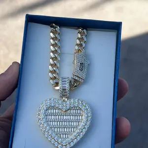 14k Gold Bonded Pendant and Necklace with Elegant Chain Design for Men and Women