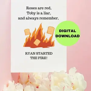 Printable Valentine's Day Card / Dwight / digital download