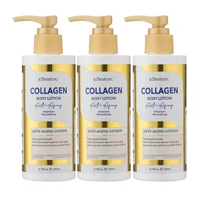 【BUY 1 GET 2 FREE】 KORMESIC Collagen Body Lotion 200ml Ultra Deep Hydrating Moisturizer for Dry Rough Flaky Skin, Quick Absorb, Non-Sticky, Lightweight Daily Body Care Cream, a nourishing body care product