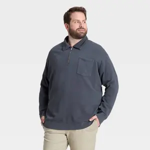 Men's Vintage 1/4 Zip Sweatshirt - Goodfellow & Co