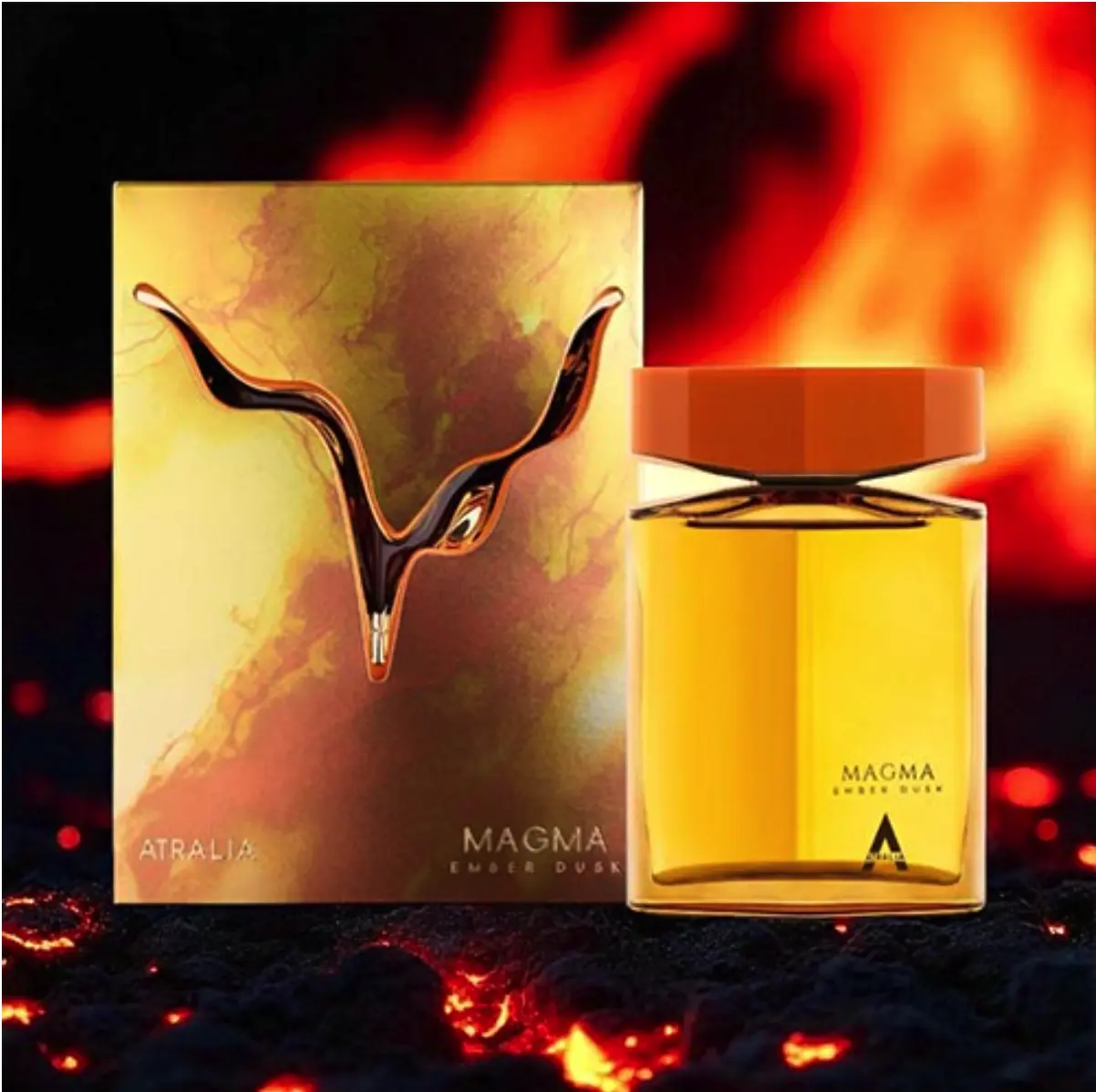 Atralia Magma Amber Dusk Unique & Long Lasting Unisex EDP - 80ml