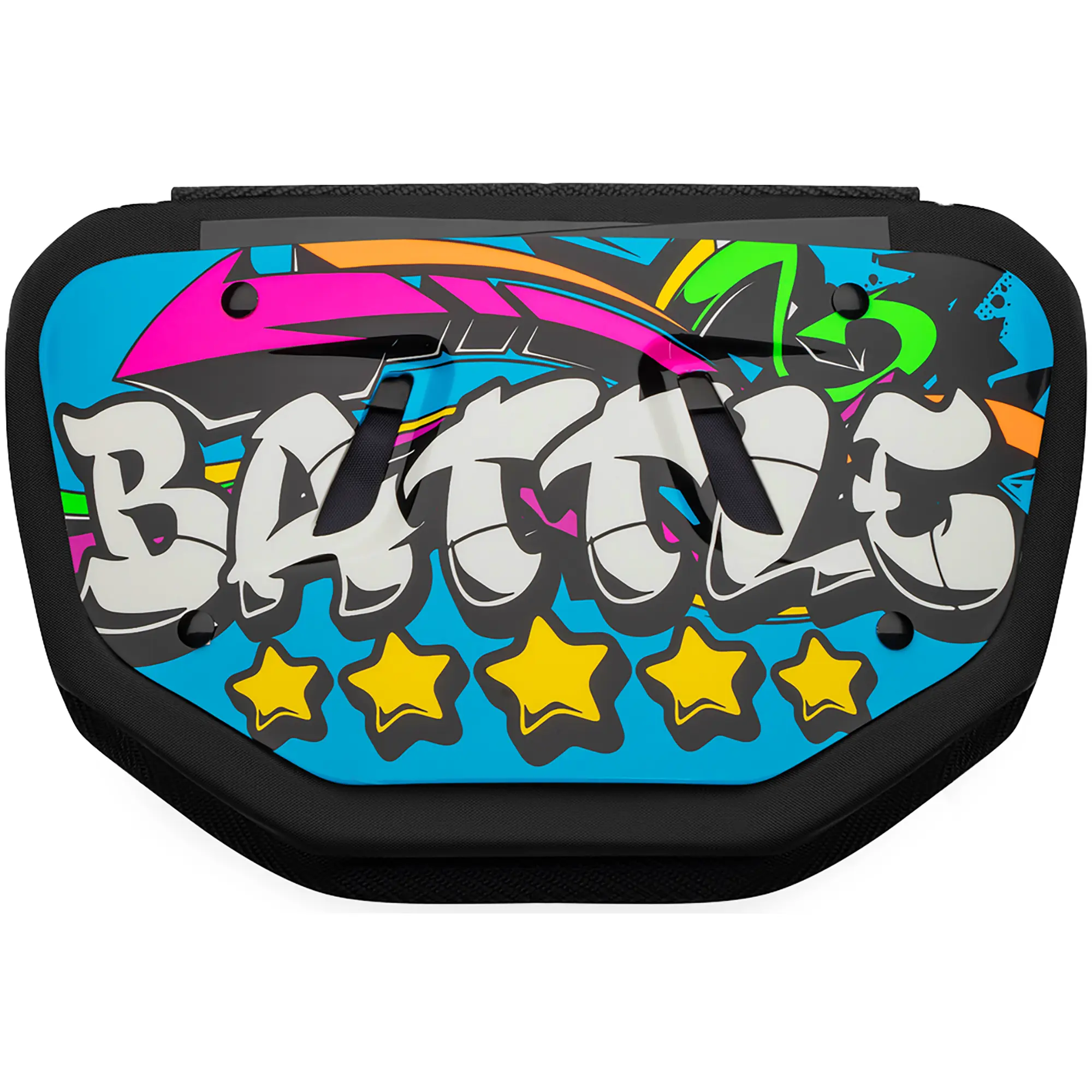 Battle Sports Graffiti23 Adult Chrome Protective Football Back Plate