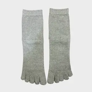 Premium Organic Cotton Five Toe Socks for Men and Women Warm Thermal Insulated Toe Socks with Reinforced Heel and Toe