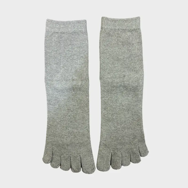 Premium Organic Cotton Five Toe Socks for Men and Women Warm Thermal Insulated Toe Socks with Reinforced Heel and Toe