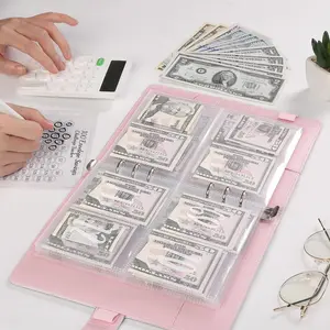 [KKC] Challenge for 100 Envelopes Saving-Save $5,050 Easily, DIY Detachable Transparent A5 Notepad, Budget Book Binder & Planner for Savings Challenges Budgeting Tips Family Budgeting