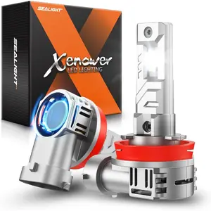 2017 Ford F-150 H11/H9/H8 80W 6500K White IP68 LED Headlight Bulbs 2PCS SEALIGHT X1S