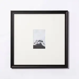 15"x15" Matted to 4"x6" Gallery Frame Art Black - Threshold designed with