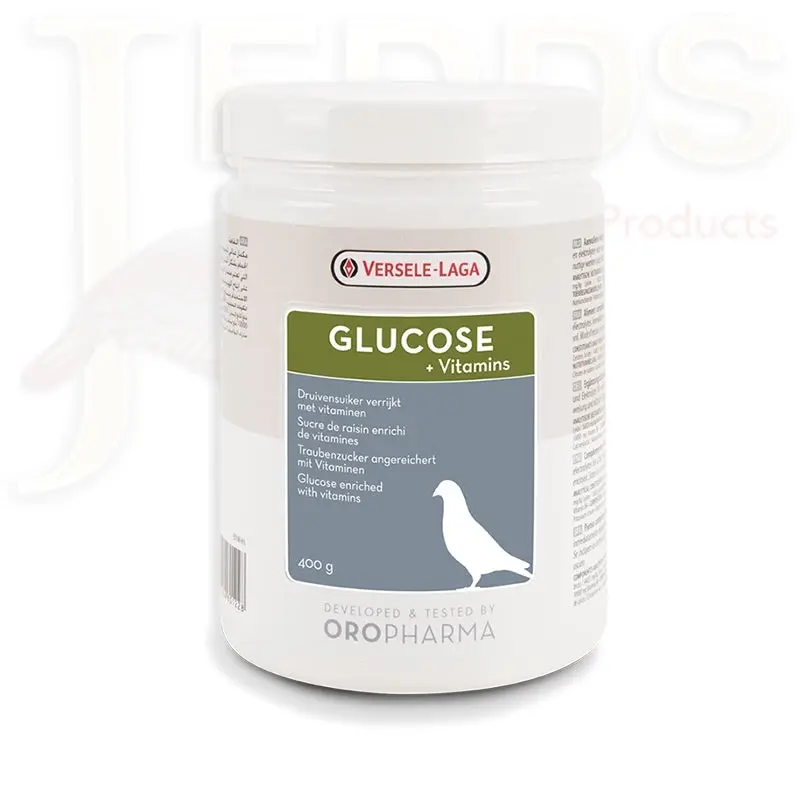 Versele-Laga Glucose + Vitamins Essential Recovery Vitamins for Pigeons 400g Developed by Oropharma