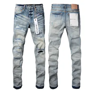 2025 High Street Revival: Retro Low-Rise Skinny Jeans with Distressed Wash Pants Streetwear