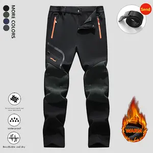 Men’s Winter Pants – Fleece-Lined Ski/Snow Pants, Water-Resistant with 4 Zippered Pockets, Outdoor Work Pants by FallFreshness Outdoor Fun trouser Snowboarding Menswear sweatpants men pants men