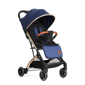 Baobaohao QZ1-Baby Stroller – Wider Cabin for Easy Outings, Seats & Lays Flat, Full Wind Protection, Breathable Mesh for Summer, Lightweight & Foldable, Suitable for Newborns to Age 3 pram multifunction