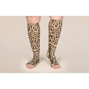 Celtic Beige Gradient Compression Socks