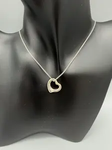 Pre-owned Tiffany x Elsa Peretti Heart Necklace 925 Silver
