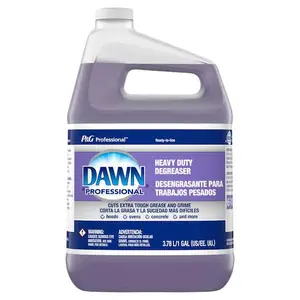 Dawn Professional 1 Gal. Industrial Surface Liquid Degreaser, Full Strength Degreaser, No-Dilution Cleaner, 3X Faster Grease Cutting, Livestock Corral Cleaner, Employee Safe Formula, Cost-Saving Industrial Cleaner, Concrete Oil Remover.