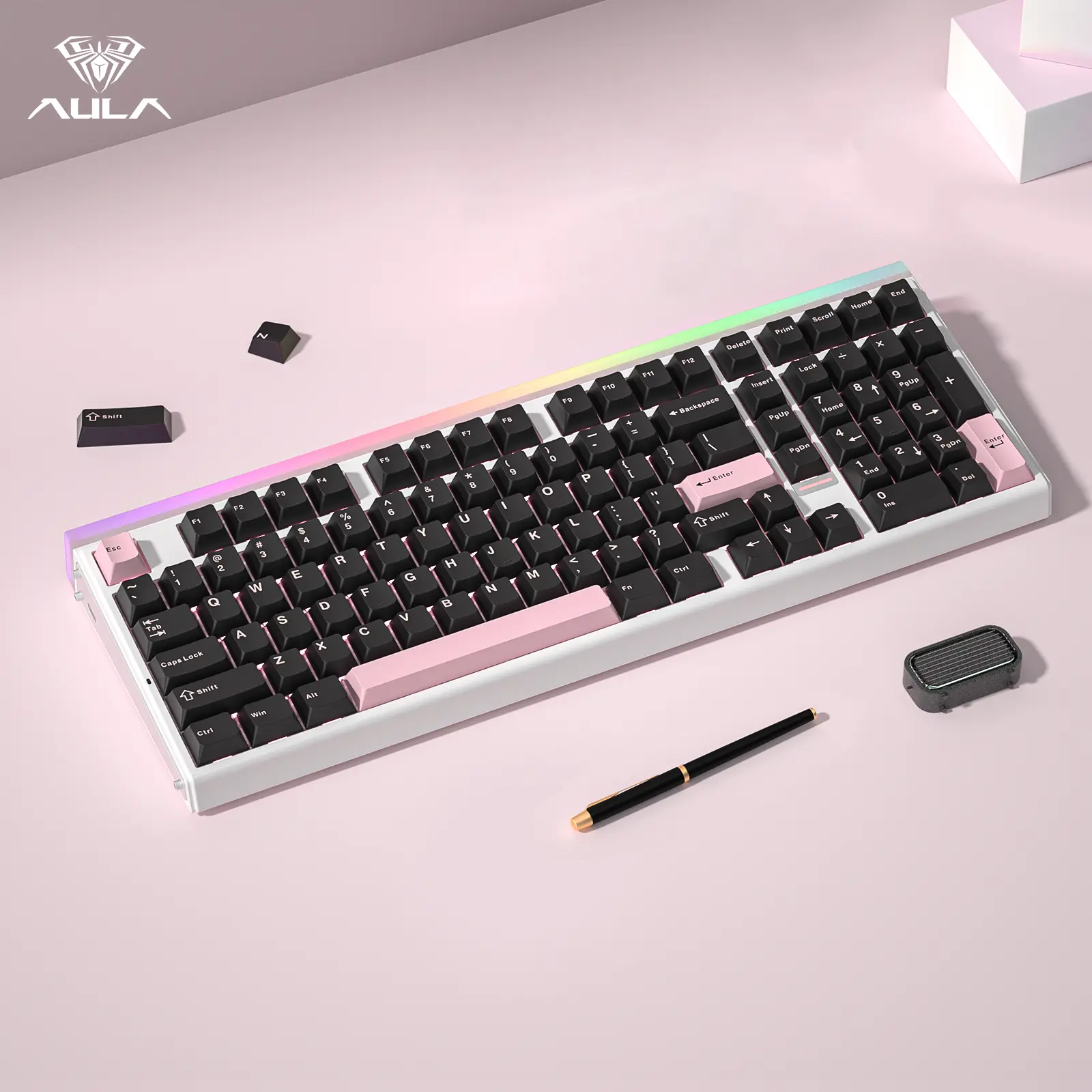 [New]AULA Hero 99 Hall Effect Mechanical Gaming Keyboard – Hero 68 Performance with Full-Size 99% Layout, 8K Hz, Magnetic Switches, RGB Light Box,PBT Keycaps,summerwins,back to school,back to school shopping,back to school,back to school haul