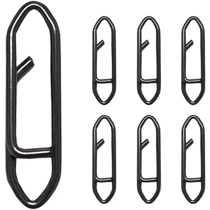 50 Pack Fishing Speed Clips, High Strength Stainless Steel Speed Clip, Fishing Stealth Power Speed Clips, Stainless Steel Quick Change Clip, Fishing Clips Quick Change