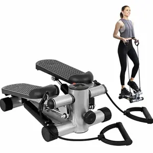 Mini Stepper with Resistance Bands – Compact Home Workout Stepper, Adjustable Pedal Exercise Machine for Home, Office & Small Spaces