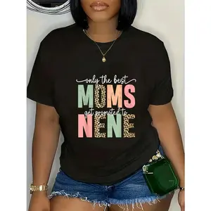 GGOR 100% Cotton Casual Tshirt Great Moms Get Promoted To Nene Birthday Gift For Grandma T-Shirt