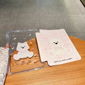 Suitable for the 2022 iPad 10th generation shell, ultra-thin protective cover with transparent back shell and smart Y-fold bracket, suitable for 10.9-inch iPad, including pencil holder, automatic wake-up/sleep function, providing ultimate protection