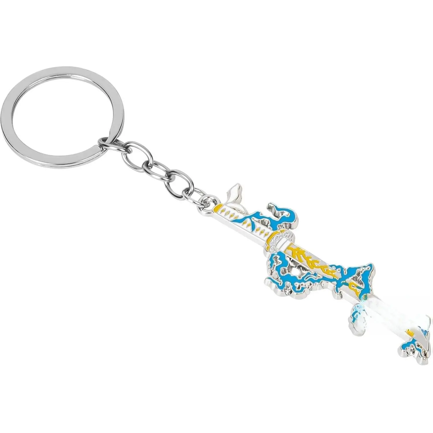 Demon Slayer Keychain, Sword Key Ring for Demon Slayer Fans, Cool Katana Keychain for Car Key