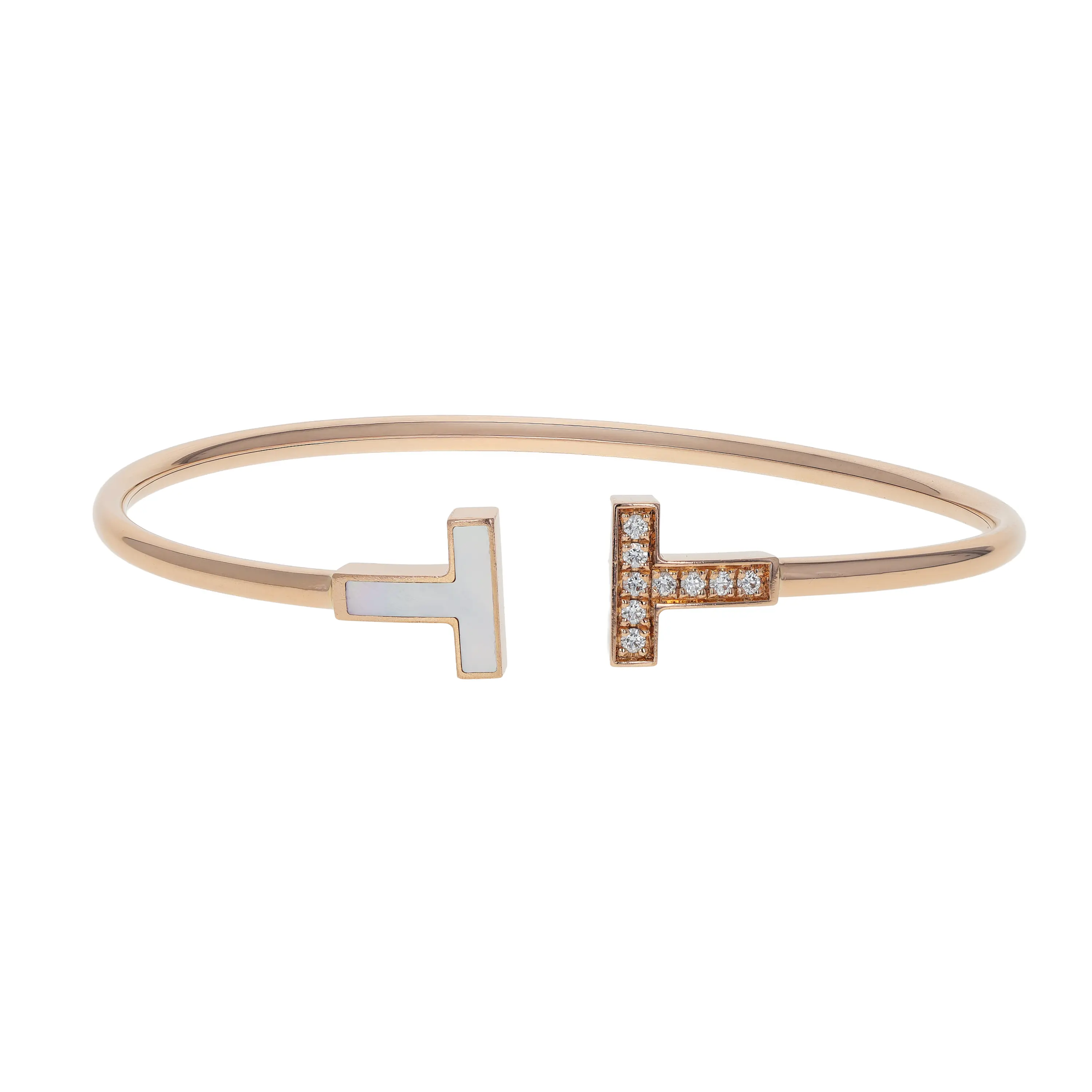 Pre-owned Tiffany & Co. Tiffany T Wire Cuff Bracelet