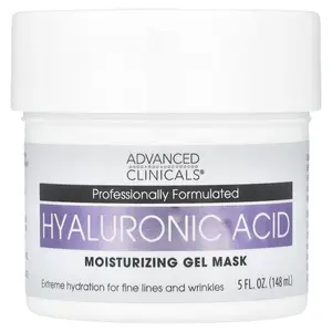 Advanced Clinicals Hyaluronic Acid, Moisturizing Gel Beauty Mask, 5 fl oz (148 ml)