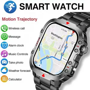 Men's New 2026 Business Smartwatch Waterproof Sport Watch Sports Tracking Smartwatch with LED Light, Wireless Calling, Multiple Sports Modes, Message Alerts, Compatible with iOS Android Fad Waterproof Fitness Smartwatches, Electronic Sport Watch