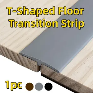 5cmx1meters T-shaped Flexible Self-adhesive Strip, T-molding Floor Transition Strip, Threshold Seam Trim, Sealing Strips, Dust-proof Insert Strips