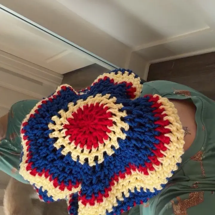 Handmade Crochet Bonnet can be lined with satin  Sleep Hair Cap - Haircare Accessory, Heatless, Skin-Friendly, Lightweight, 1-Size Hair Protection Styling Tool