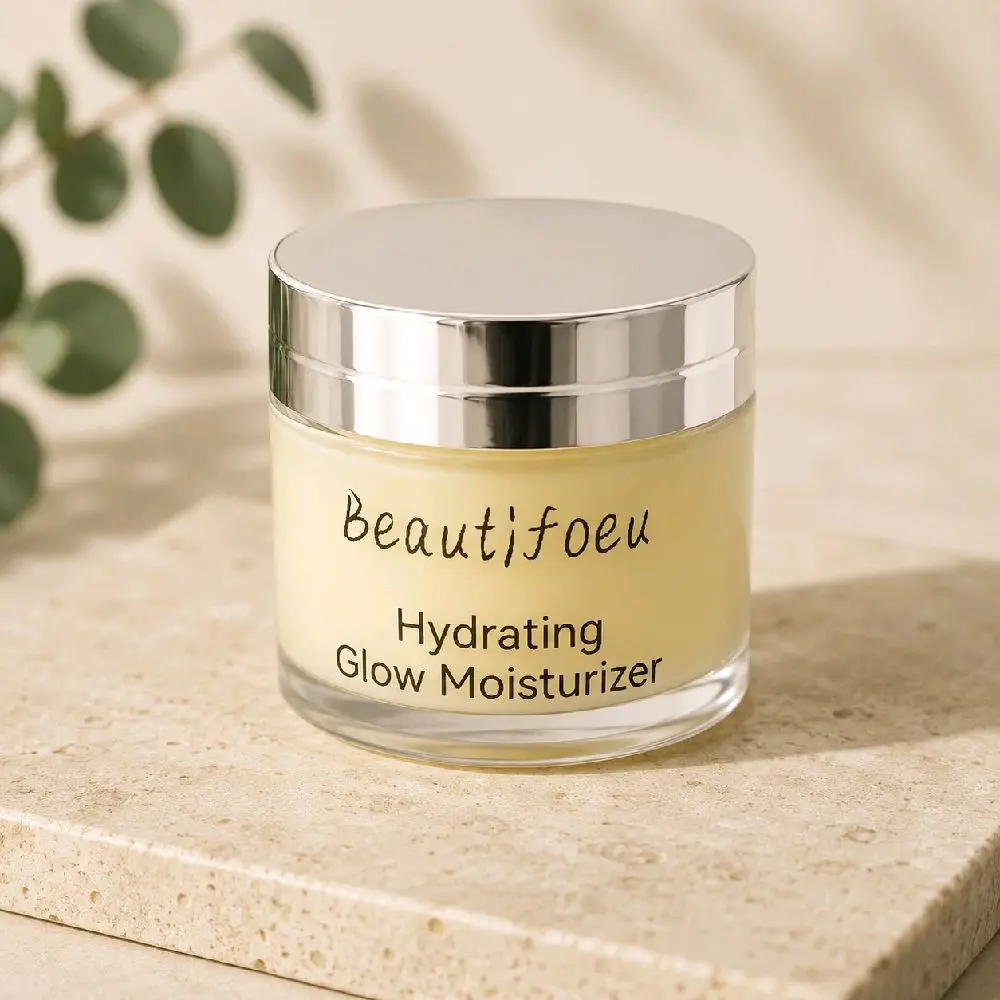 Beautifoeu Hydrating Glow Moisturizer, Gentle Daily Vitamin-Infused Avocado Formula to Restore Skin Hydration, Vitamins, Sensitive, Nourishing, Smooth, Moisture, Radiant Skin, Lightweight, Redness, Dewy Skin