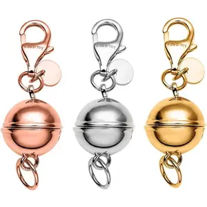 Necklace Clasps and Closures - 925 Sterling   Bracelet Clasps and Closures Set of 3 - Yellow /Rose / Gifts
