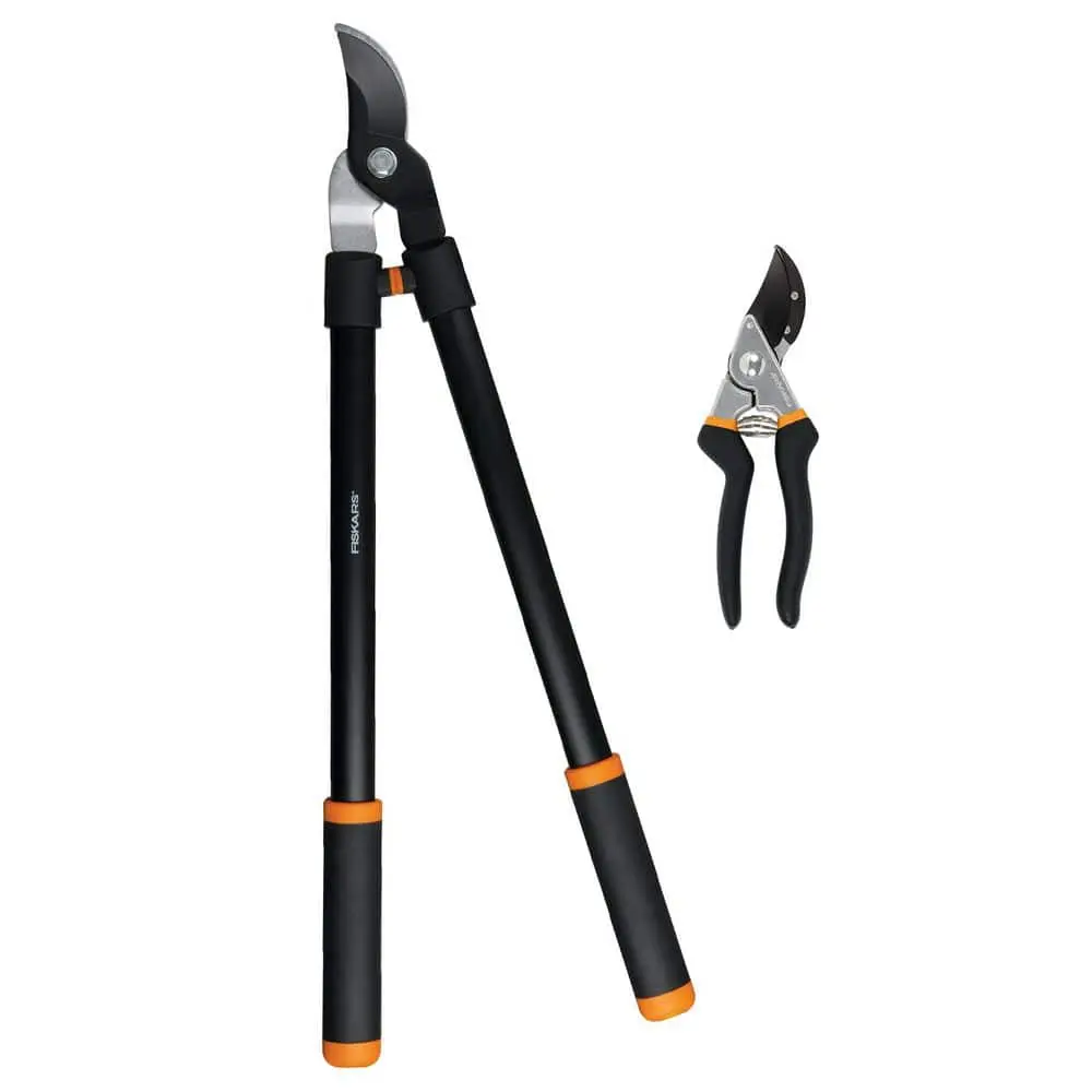 2-Piece Lopper and Hand Pruner Garden Tool Set