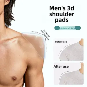 Thick Silicone Shoulder Pads for Men, Instant Broad Shoulder Booster, Invisible Comfortable Shoulder Enhancer Inserts for Clothing, Natural Fit Shoulder Pad Accessories