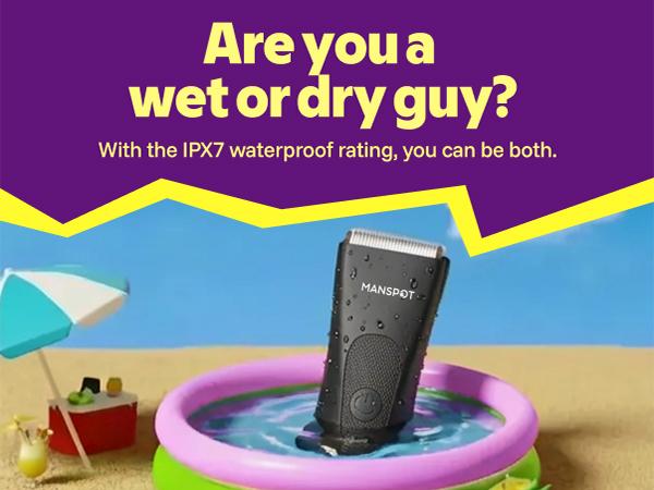 Manspot 4 in 1 Electric Bodyand Hair Shaver - Groin Hair Trimmer, Ball Trimmer for Men with Replaceable Ceramic Blade Heads, USB Recharge, 90 Minutes Shaving,Waterproof, Safe & Gentle Trimming, Quick Gifts