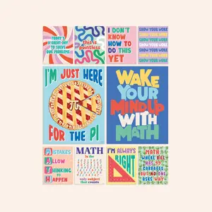 Set of Fun Math Posters | Set of 10
